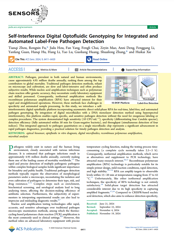 Self-Interference Digital Optofluidic Genotyping for Integrated and Automated Label-Free Pathogen Detection